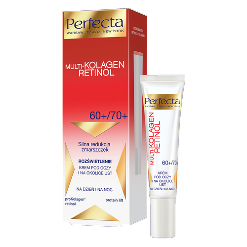 PerfectPerfecta Multikolagen Retinol Rozświetlający krem pod oczy i na okolice ust 60+/70+